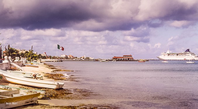 Returning to Cozumel 20 years ago, this time via a cruise ship, offered a new perspective on the island. While the cruise experience was enjoyable, we found that staying on land provided a deeper connection to Cozumel's charm and beauty. ©Bill Bell