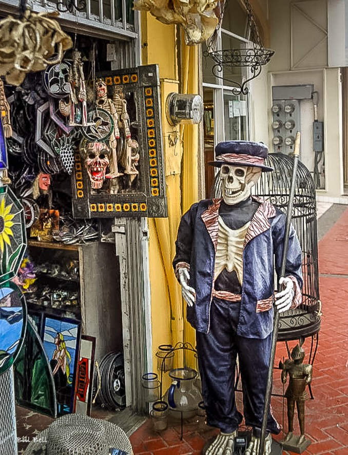 A quirky and fascinating display of skeleton figures in Ensenada. These figures, often used in Day of the Dead celebrations, are a testament to the city's rich traditions and cultural expressions. They add a unique and colorful element to Ensenada's artistic scene