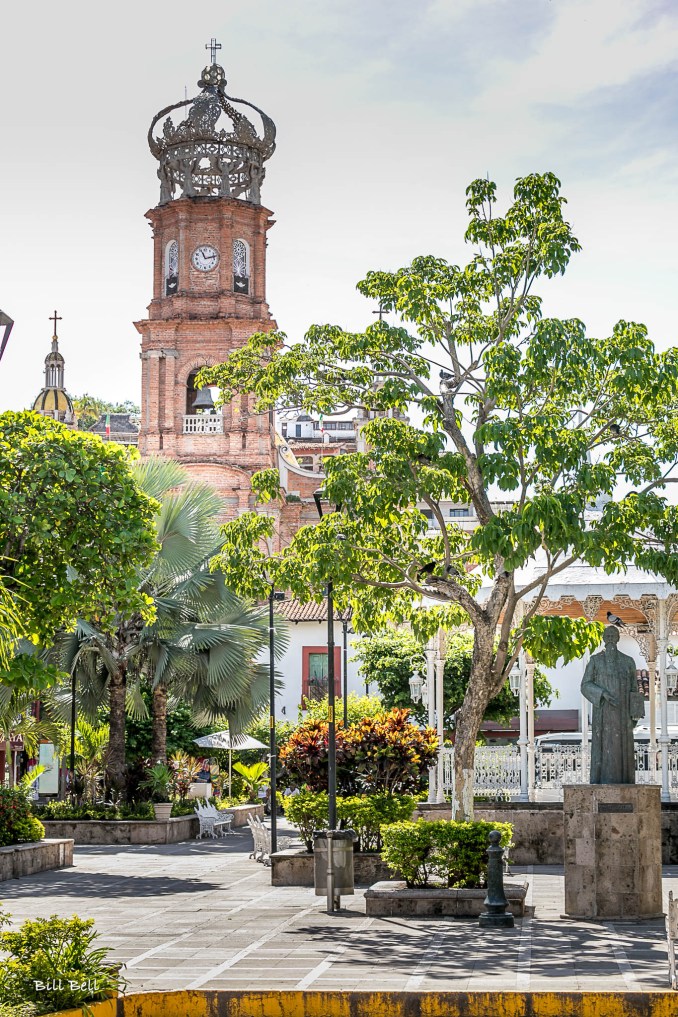 Puerto Vallarta’s iconic Nuestra Señora de Guadalupe Church, with its distinctive crown-topped bell tower, is a must-see landmark that offers a glimpse into the city's rich cultural and religious heritage.