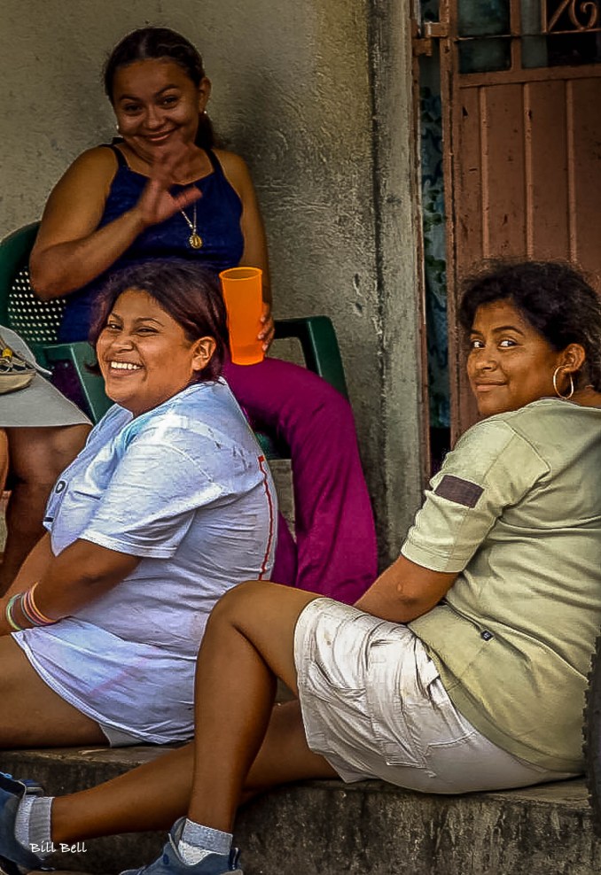 Local Women in Catemaco:Friendly locals enjoying a relaxing moment in Catemaco, embodying the warmth and hospitality of the town. (Photo by Bill Bell)