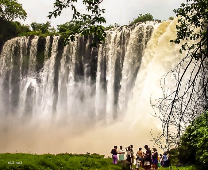 Salto de Eyipantla Waterfalls: Tourists marvel at the thunderous Salto de Eyipantla waterfalls, located just 8 kilometers from Lake Catemaco. The falls are a popular day trip for visitors. (Photo by Bill Bell)