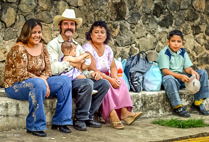 Family in Catemaco:A family enjoying their day in Catemaco, reflecting the town's close-knit community and lively spirit. (Photo by Bill Bell)