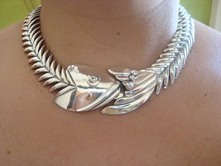 silver necklace